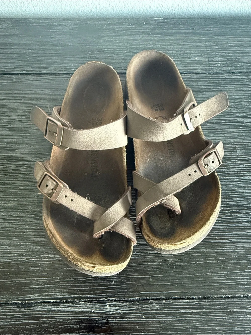 Kids Brown Adjustable Strappy Sandals